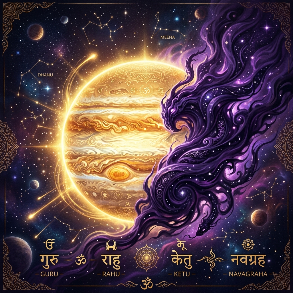 The Clash of Wisdom and Illusion: Demystifying Guru Chandal Dosha in Vedic Astrology